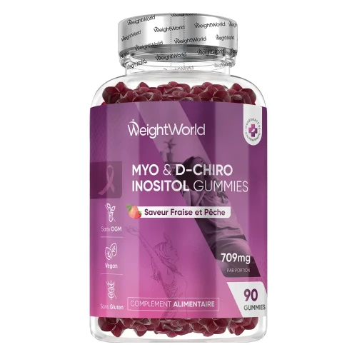 Gominolas Myo y D-Chiro Inositol 709mg 90 Gomitas Veganas B6 Zinc